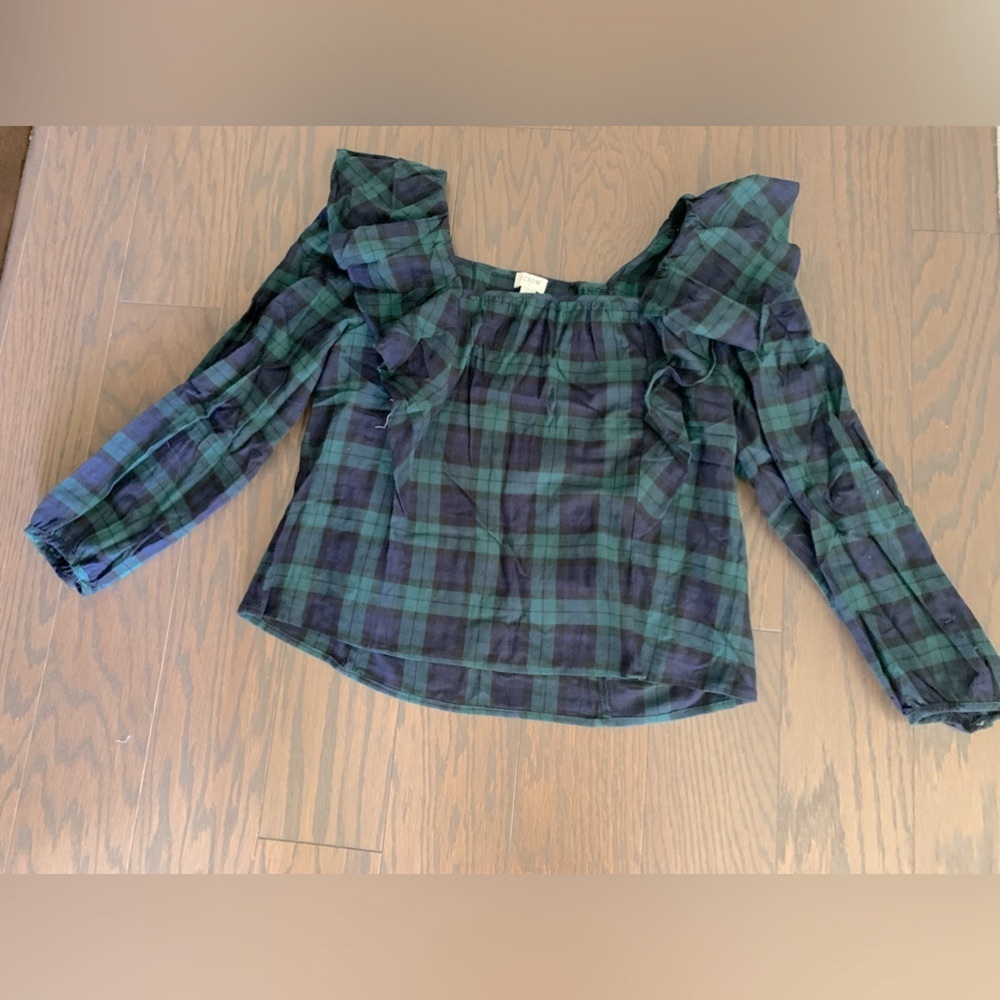 NWT J.Crew Plaid Blouse